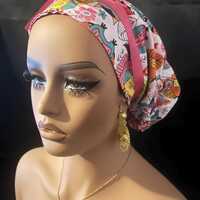 Cute Owls Satin Lined Nurse Cap