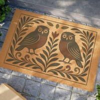 Owl Doormat, Welcome Mat, Bird Lover Gift, Housewarming Gift, Entryway Decor, Front Porch Mat