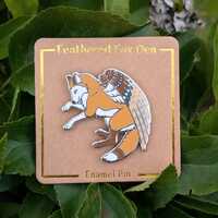 Barn Owl Feathered Fox Pin