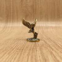 Wise Brass Owl Figurine Perched on Tree Trunk – Symbol of Insight and Knowledge for Desk or St