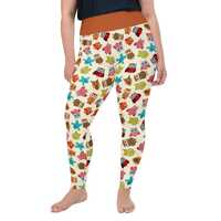 Owls Printed Women Leggings, Owl Lover Gift For Her, All Over Print, Gym Workout Fitness Plus Size L