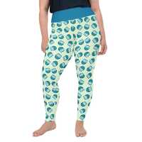 Owls Printed Women Leggings, Owl Lover Gift, All Over Print, Bird Gym Workout Fitness Plus Size Legg