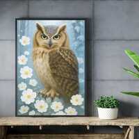 Puzzle, Great Horned Owl Jigsaw Puzzle - Fun Activity for Adults, Bird Lovers - Perfect Gift for Chr