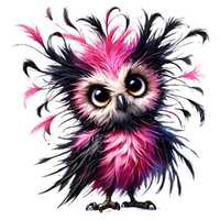 28 Frazzled Owl Clipart PNG, High Res Watercolor PNG for Junk Journaling, Scrapbooking, Card Making,