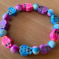 Colourful owl bracelet