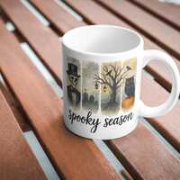 Spooky Season PNG | Gothic Skeleton Owl Halloween Sublimation Design | Moody Graveyard Watercolor Cl
