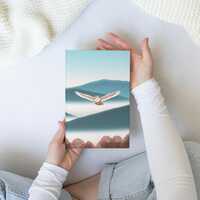 Snowy Owl Notebook Nature Design Hardcover Journal Owl Lover Gift Travel Diary Adventurers Journal w