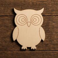 Halloween Owl Wood Cutout | DIY Spooky Decor Craft Shape | Unfinished Blank for Painting