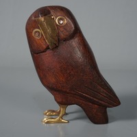 Vintage EULE Sergio BUSTAMANTE 60er 70er Jahre OWL Mexico Figur Skulptur