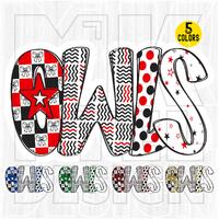 Checkered Owls Mascot PNG, School Spirit Design (Digital Download)