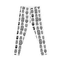 Woodland Forest Owls Leggings, Yoga Pants, Active Wear, Women's Workout Leggings, Spirit Animal 