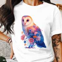 Floral Owl PNG: Boho Bird Clipart for Sublimation (Digital Download)