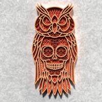 Sugar Skull Owl SVG -  3D Layered Mandala, Laser Cut Design  - Digital Download