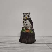 Vintage Brinn's Owl Bell 4.25" Tall Made In Taiwan