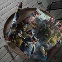 Owl Kingdom Wrapping Paper, Colorful Gift Wrap for Birthdays, Holidays, Baby Showers, Fairy Tale The