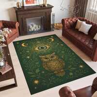 Owl With Eye Rug, Aesthetic Rug, Astrology Rug, Astrology Theme Rug, Teen Room Rug, Area Rug, Living