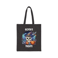 Halloween Owl Tote Bag, Cute Owl With Pumpkins Tote, Witch Hat Owl Design, Spooky Night Owl Art, Tri