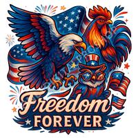4th of July Patriotic Eagle, Rooster, Owl PNG | USA Flag Clipart (Digital Download)
