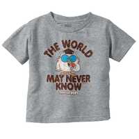 Tootsie Pop Mr. Owl Toddler T-Shirt: The World May Never Know Baby Crewneck Graphic Tee