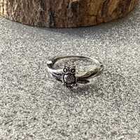 Owl Ring • Sprig Ring • 925 Sterling Silver Ring