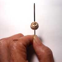 Snow Owl Bead-OOAK-Polymer Clay Owl Bead-Choice of Glow or Original