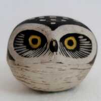 Gustavsberg Sweden Owl figurine 'Klot ' by Edvard Lindahl, 1962