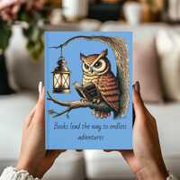 Reading Owl Hardcover Journal: Bookish Stationery Gift