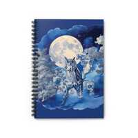 Owl & Moon Journal Spiral Notebook - Perfect for Writers, Personalized Gift for Gardeners Floral