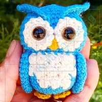 Owl crochet pattern Owl amigurumi pattern hadwig crochet pattern animals crochet pattern no sew croc
