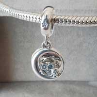 Blue Eye Owl Always By Your Side Dangle Charm fits Pandora Bracelet,Fashion Jewelry for Women Gift F