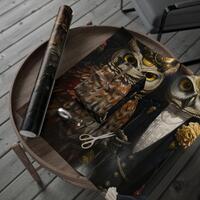 Opulent Owls Wrapping Paper, Unique Gift Wrap, Artistic Gift Packaging, Holiday Decor, Eco-Friendly