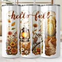 Hello Fall Png, Fall Lantern Png, Owl Png, Autumn Path Png, Fall Clipart, Autumn Sublimation, Digita