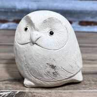 Owl Figurine Owl Statue Shabby Chic Bird Bird Farmhouse Decor Owl Tabletop Decor Bird Lover Gift Bir