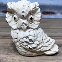 Owl Figurine Owl Statue Shabby Chic Bird Bird Farmhouse Decor Owl Tabletop Decor Bird Lover Gift Bir