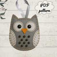 Felt Owl Easy. PDF pattern . Create a cute, simple felt toy using basic sewing techniques. Perfect f