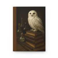 Whimsical Owl Hardcover Journal - Perfect for Writers, Nature Lovers, Gifts, School Use, Home Decor