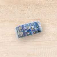 Shinzi Katoh twenty six nights with owls glitter silver foil washi tape/masking tape/planner/journal