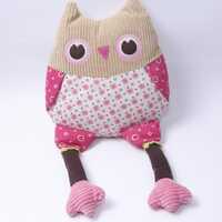 Pottery Barn Kids, Adorable, Owl, Bird, Colorful, Decorative Pillow, Plush, Soft, Toy, Doll, Vintage
