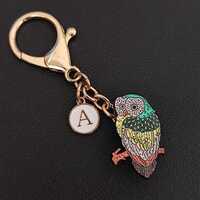 Personalized Owl Bag Charm Dual-Purpose Pin
