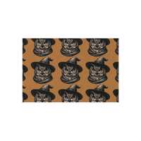 Outdoor Rug, Halloween Witchy Owl Decor, Indoor Outdoor Area Rug, Spooky Garden Mat, Front Porch Wel