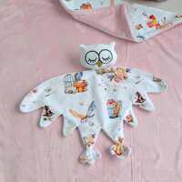 Baby wizard blanket & owl comforter, personalized blanket, wizarding world gift, magic wizard ow
