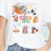Coffee Time PNG – Cute Owl Coffee Clipart for Sublimation, Mugs, T-Shirts, Printable Art