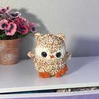 Crochet Owl Plush Amigurumi Stuffed Animal