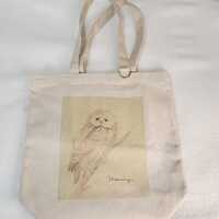 Japanese Tote Bag-Cool Owl-Unisex Bag- with Inside Pockets
