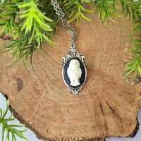 Owl Cameo Necklace You Choose Length