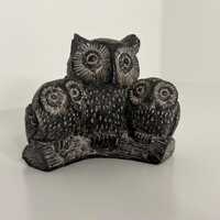 Wolf Original Owl Family sculpture