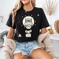 Funny Owl and Mouse Quote PNG, This Is Fine Sarcastic Sublimation Design, Chaos Animal Clipart Digit