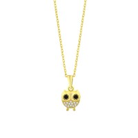 Owl Necklace, Dainty  Necklace, 925 Sterling Silver, 14K Gold Filled, Sparkly Gift, Birthday Gift