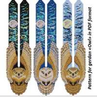 Owl Gerdan Beading Pattern, Loom Necklace Scheme (PDF Pattern)
