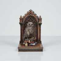 Cold Cast Bronze Owl Bookend: Symbol of Wisdom Bookshelf Decor